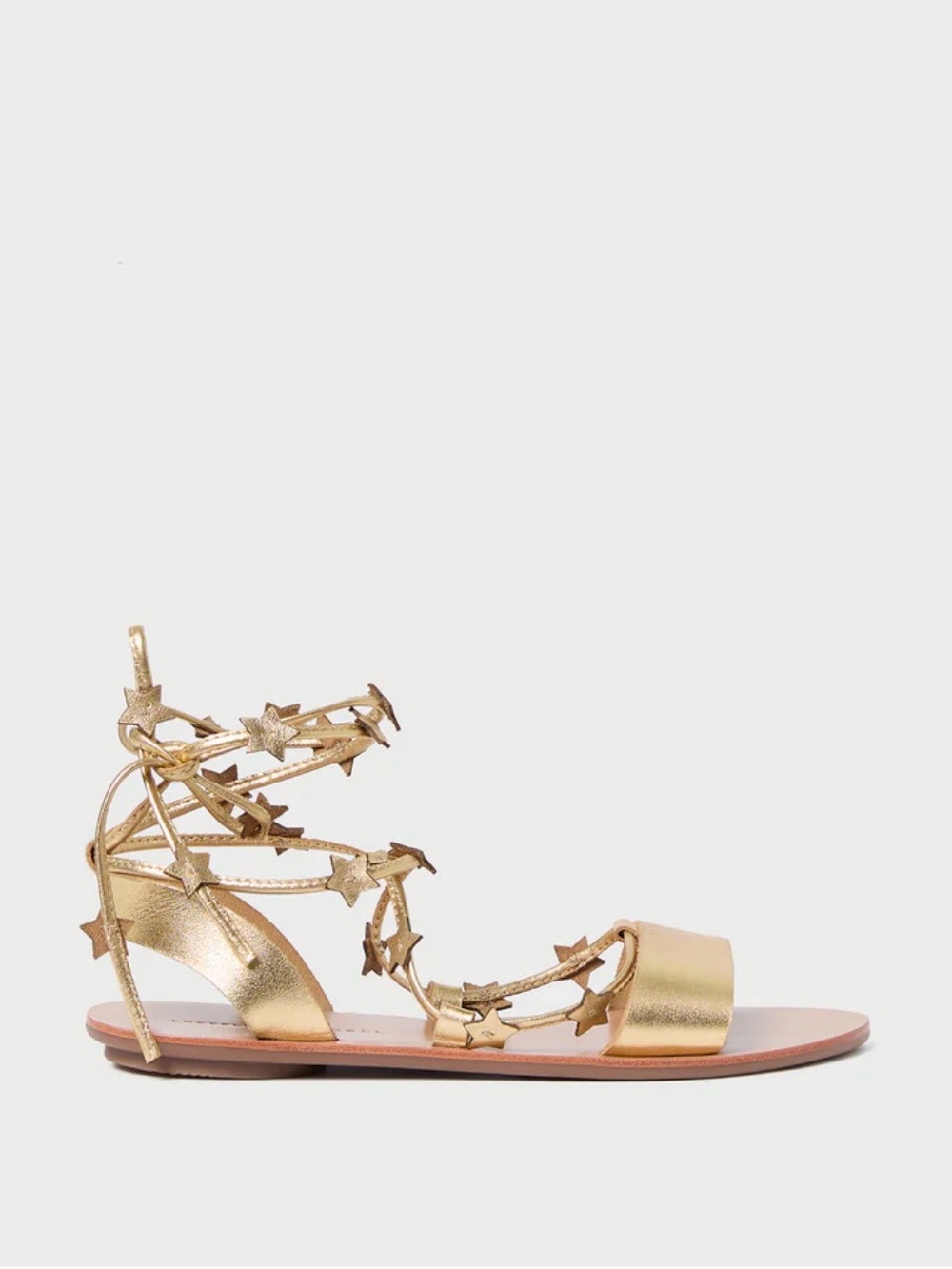 Loeffler Randall Starla Gold Wrap Sandals
